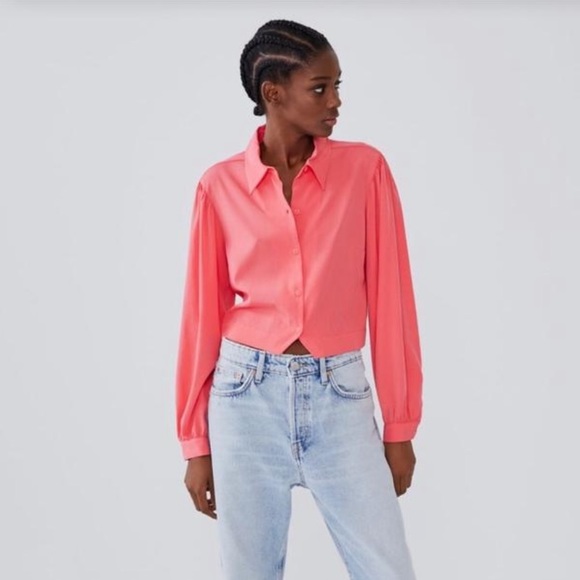 Zara voluminous sleeve top - Picture 7 of 8